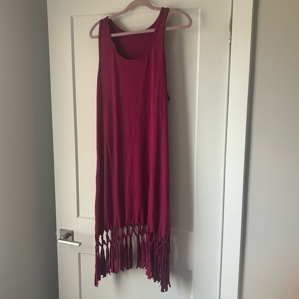 Amazon Swim Fringe Swim Cover Up